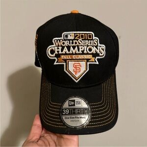 New Era Black and Orange World Series Champions Hat